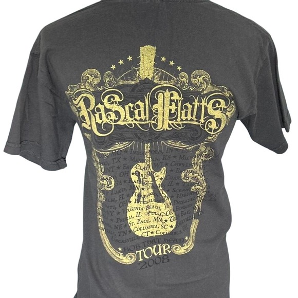 Rascal Flatts "Me and My Kind of People" 200 Tour band T Shirt Gray Size Small - Picture 2 of 5